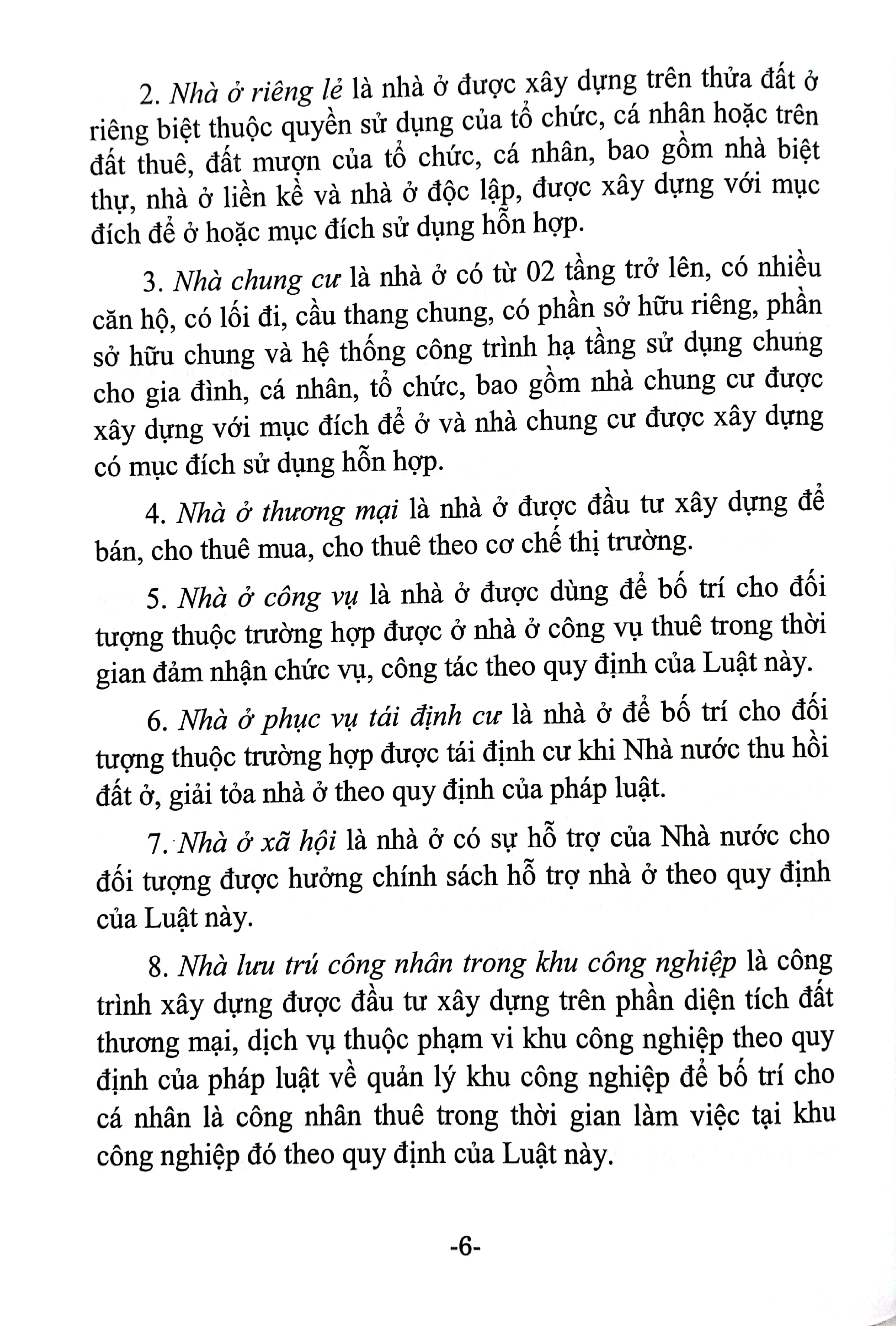 Bộ Luật Nhà Ở (Hiện Hành) (Được Quốc Hội Thông Qua Ngày 27-11-2023, Có Hiệu Lực Từ Ngày 01-01-2025) - Ảnh 6