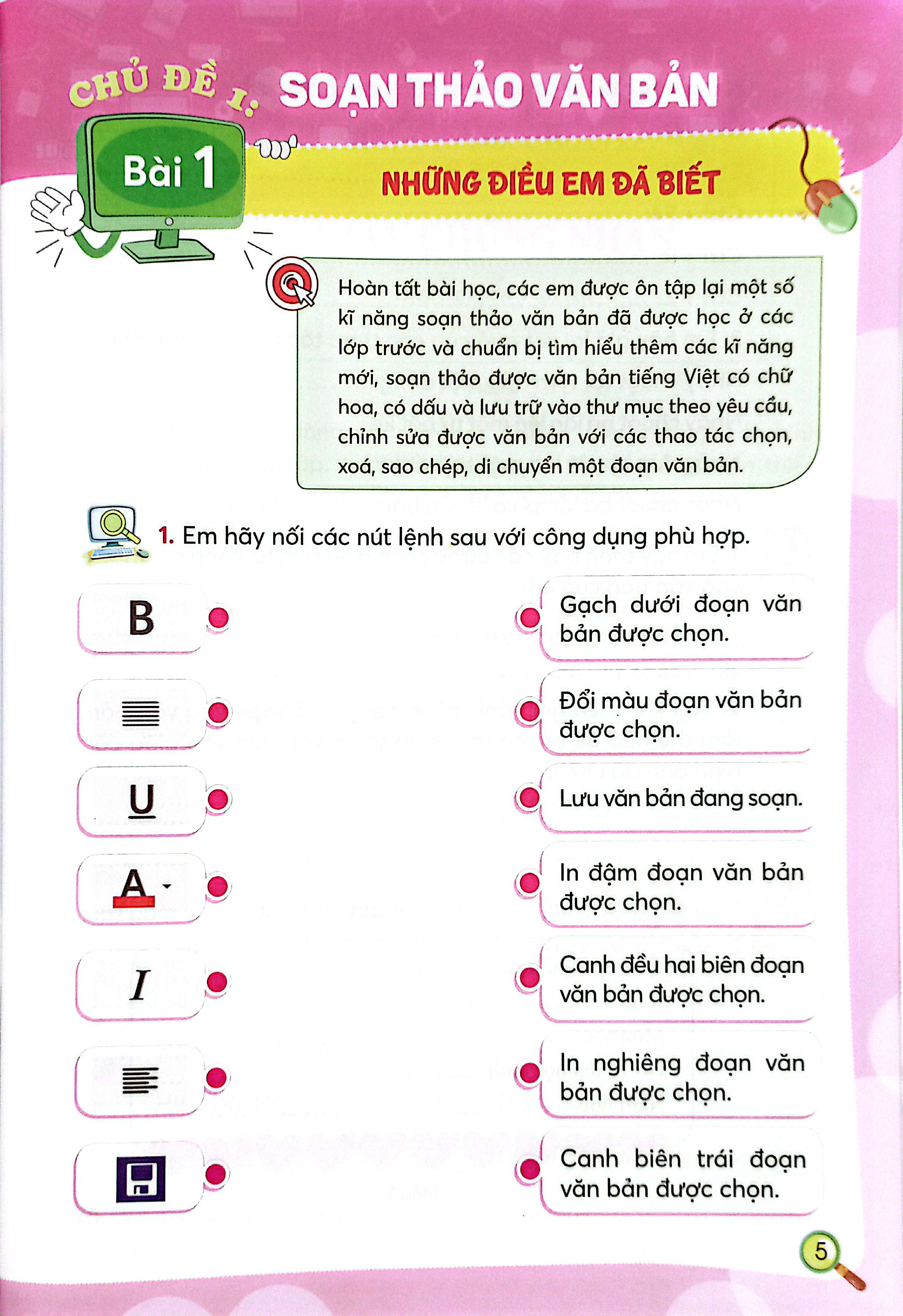 Bo
						
										
										Luyen Tap Tin Hoc 4 - Tap 1 - Ảnh 5