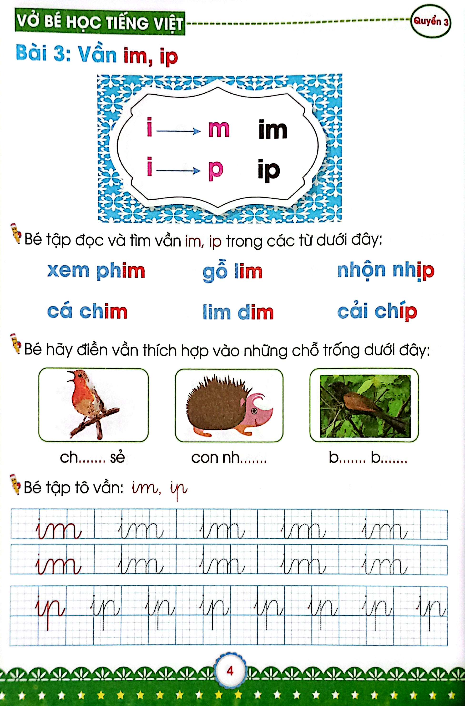 Bo
Mai Em Vao Lop 1 - Danh Cho Tre 5-6 Tuoi - Vo Be Hoc Tieng Viet - Quyen 3 (Tai Ban 2024) - Ảnh 5