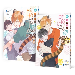 bộ manga - bé hổ nhà tôi rất bám người - tập 1 + tập 2 (bộ 2 tập) - bản đặc biệt - tặng kèm 2 bookmark pvc + 1 standee giấy - Ảnh 2