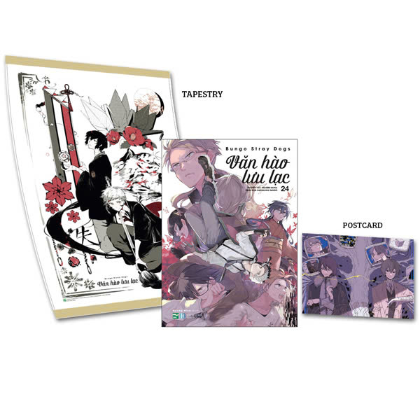 Bộ [Manga] Văn Hào Lưu Lạc - Tập 24 - Bản Sưu Tầm - Tặng Kèm Postcard Nhân Vật + Tapestry