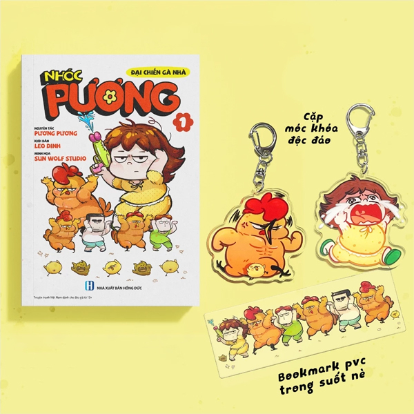 Bộ Nhóc Pương - Tập 1 - Đại Chiến Gà Nhà - Bản Đặc Biệt - Tặng Kèm Bookmark PVC Trong Suốt + Cặp Móc Khóa Độc Đáo