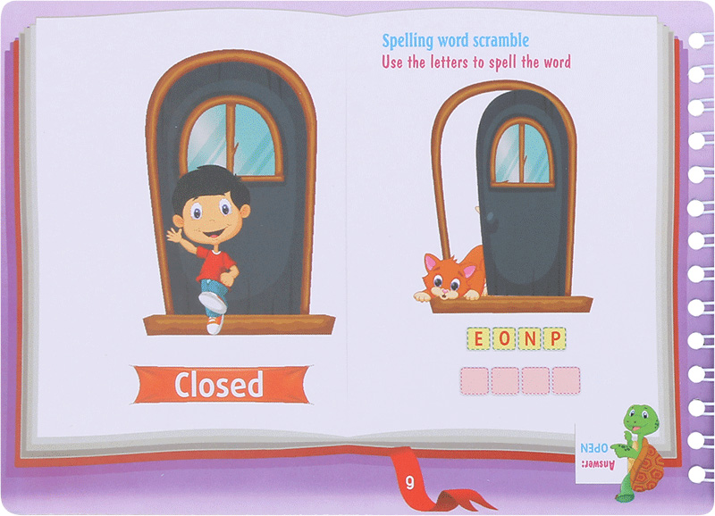 bộ những cặp từ vựng trái nghĩa và trò chơi ghép chữ - opposite words in pictures (tập 1) - Ảnh 11