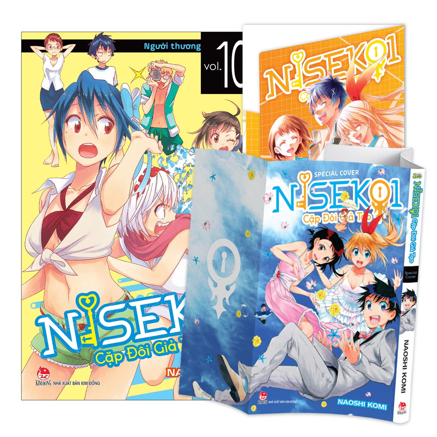 Bộ
Nisekoi - Cặp Đôi Giả Tạo - Tập 10 - Người Thương - Tặng Kèm Kẹp File Giấy + Bìa Áo - Ảnh 2