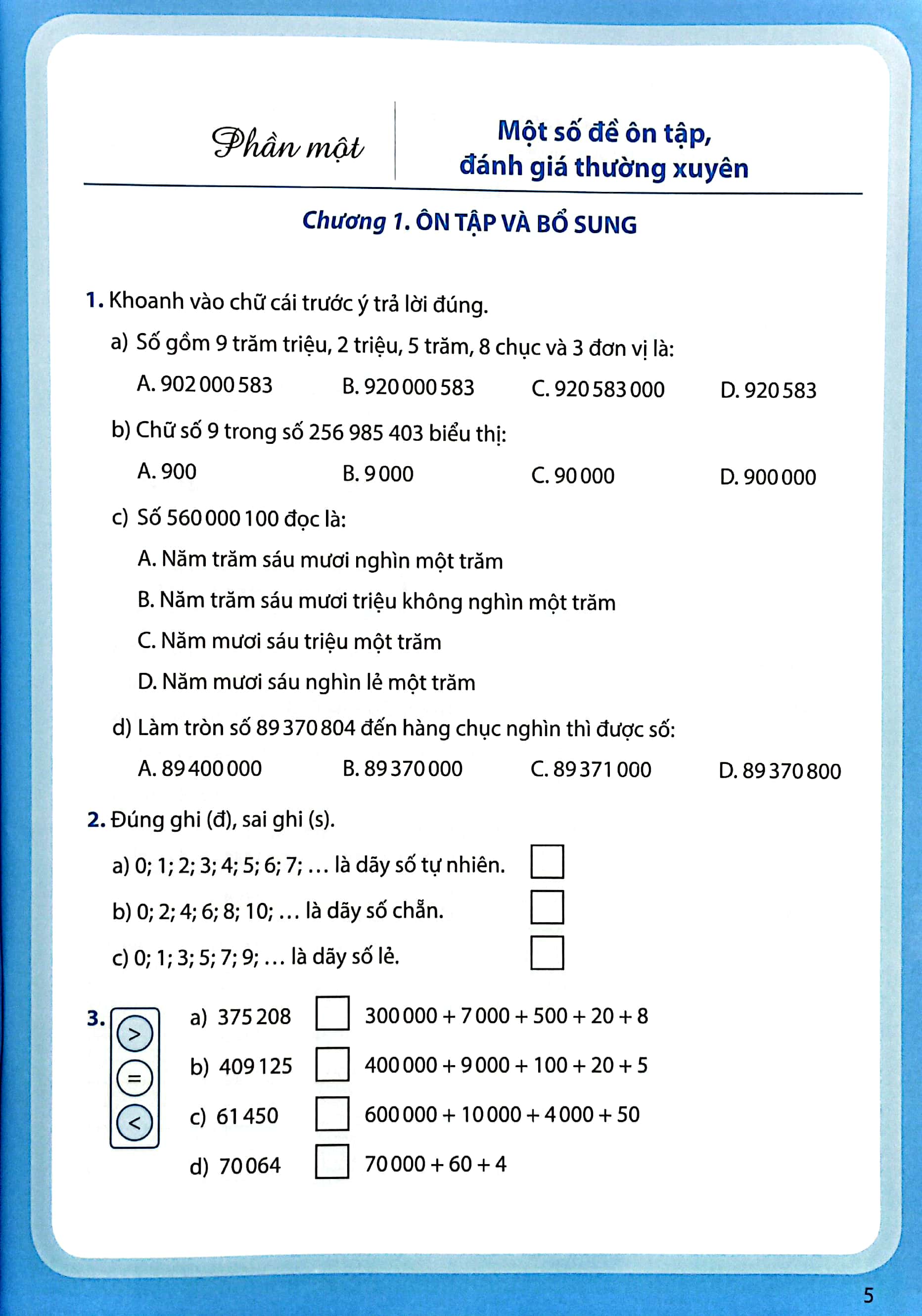 Bo
On Tap, Danh Gia Dinh Ki Mon Toan Lop 5 - Tap 1 (Chan Troi) (Chuan) - Ảnh 5