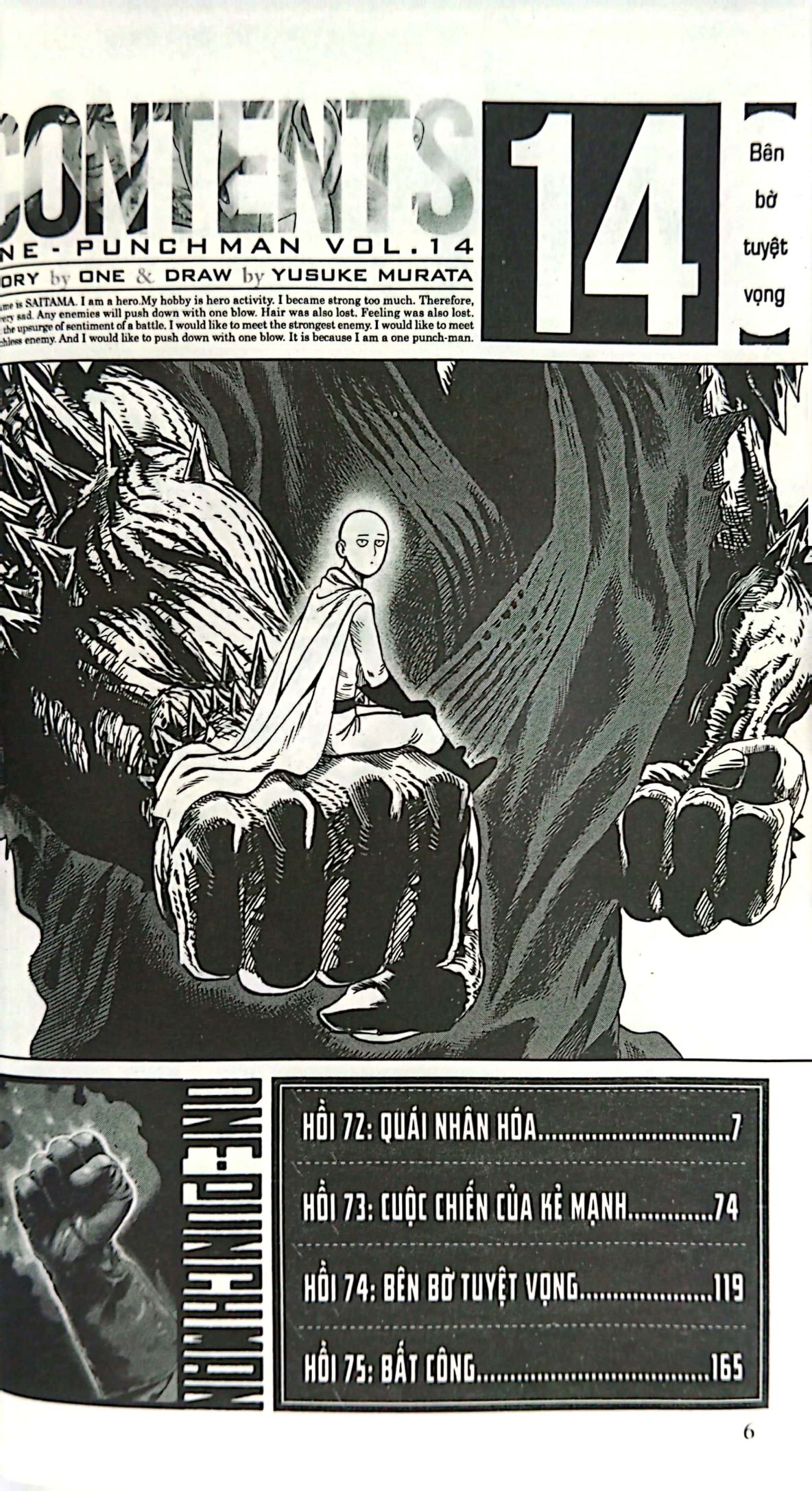 bộ one-punch man - tập 14 - bên bờ tuyệt vọng (tái bản 2022) - Ảnh 3