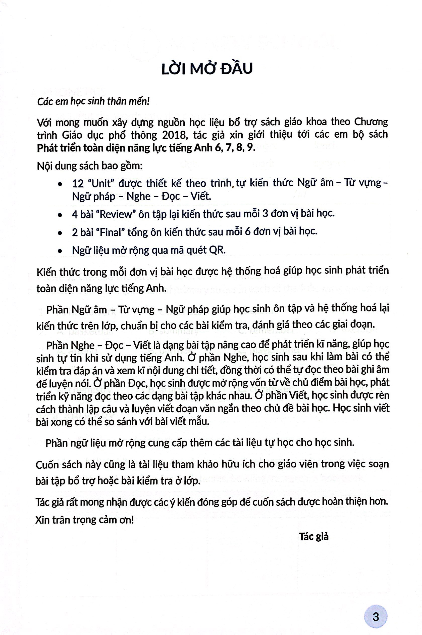 Bo
Phat Trien Toan Dien Nang Luc Tieng Anh 6 - Tap 1 (Theo Chuong Trinh Giao Duc Pho Thong 2018) - Ảnh 4
