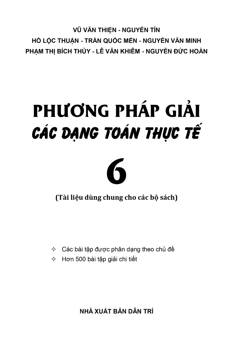 Bộ Phương Pháp Giải Các Dạng Toán Thực Tế 6 - Ảnh 3
