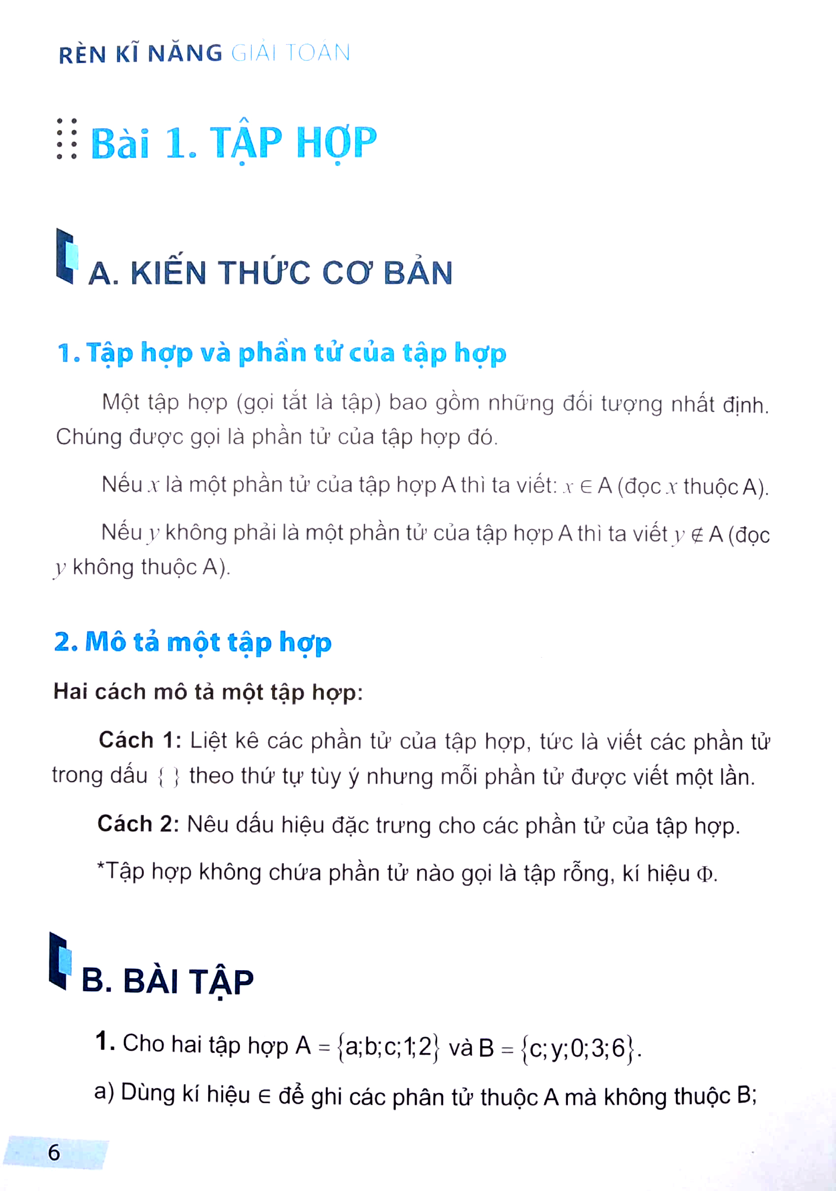 bộ rèn kĩ năng giải toán lớp 6 - tập 1 - Ảnh 5