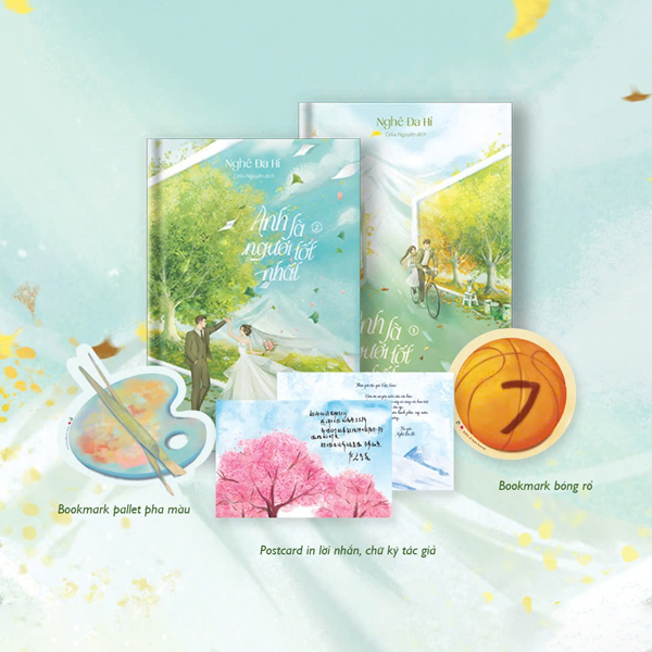 Bộ Sách Anh Là Người Tốt Nhất - Tập 1 + Tập 2 (Bộ 2 Tập) - Tặng Kèm Bookmark Pallet Pha Màu + Bookmark Bóng Rổ + Postcard