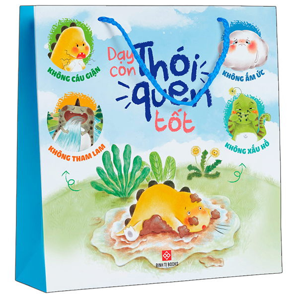 Bộ Sách Dạy Con Thói Quen Tốt- Không Cáu Giận + Không Tham Lam + Không Ấm Ức + Không Xấu Hổ (Túi 4 Tập)