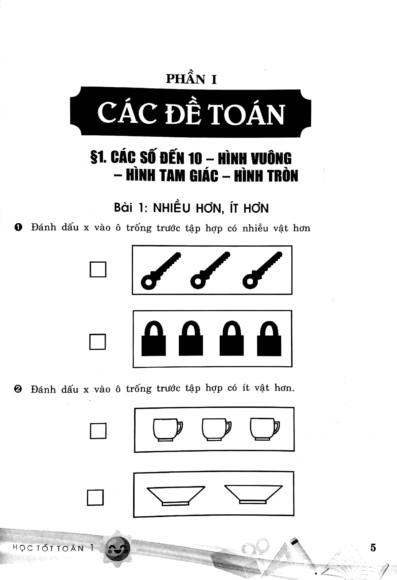 Bo Sach Hoc Tot Toan 1 + Bai Tap Trac Nghiem Toan 1 (Bo 2 Cuon) - Tang Kem Sach Cac Bai Toan Thong Minh Lop 1 - Ảnh 8