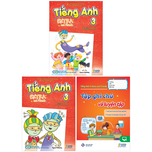 Bộ Sách Tiếng Anh 3 - Extra And Friends - Pupil's Book + Activity Book + Tập Ghi Chú Và Luyện Tập (Bộ 3 Cuốn)