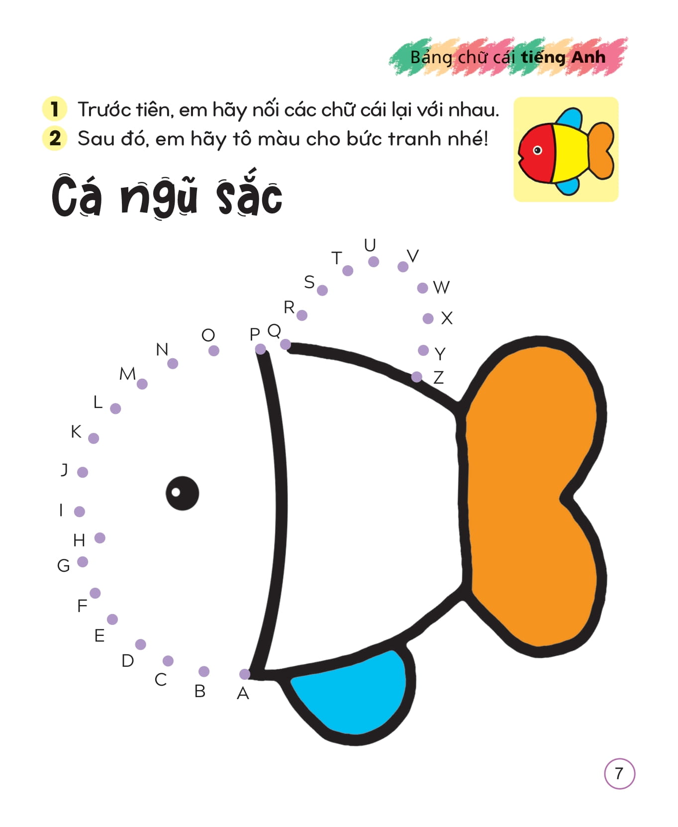 bộ sách tô màu sáng tạo giúp bé làm quen với chữ cái và con số (bộ 5 cuốn) - Ảnh 8