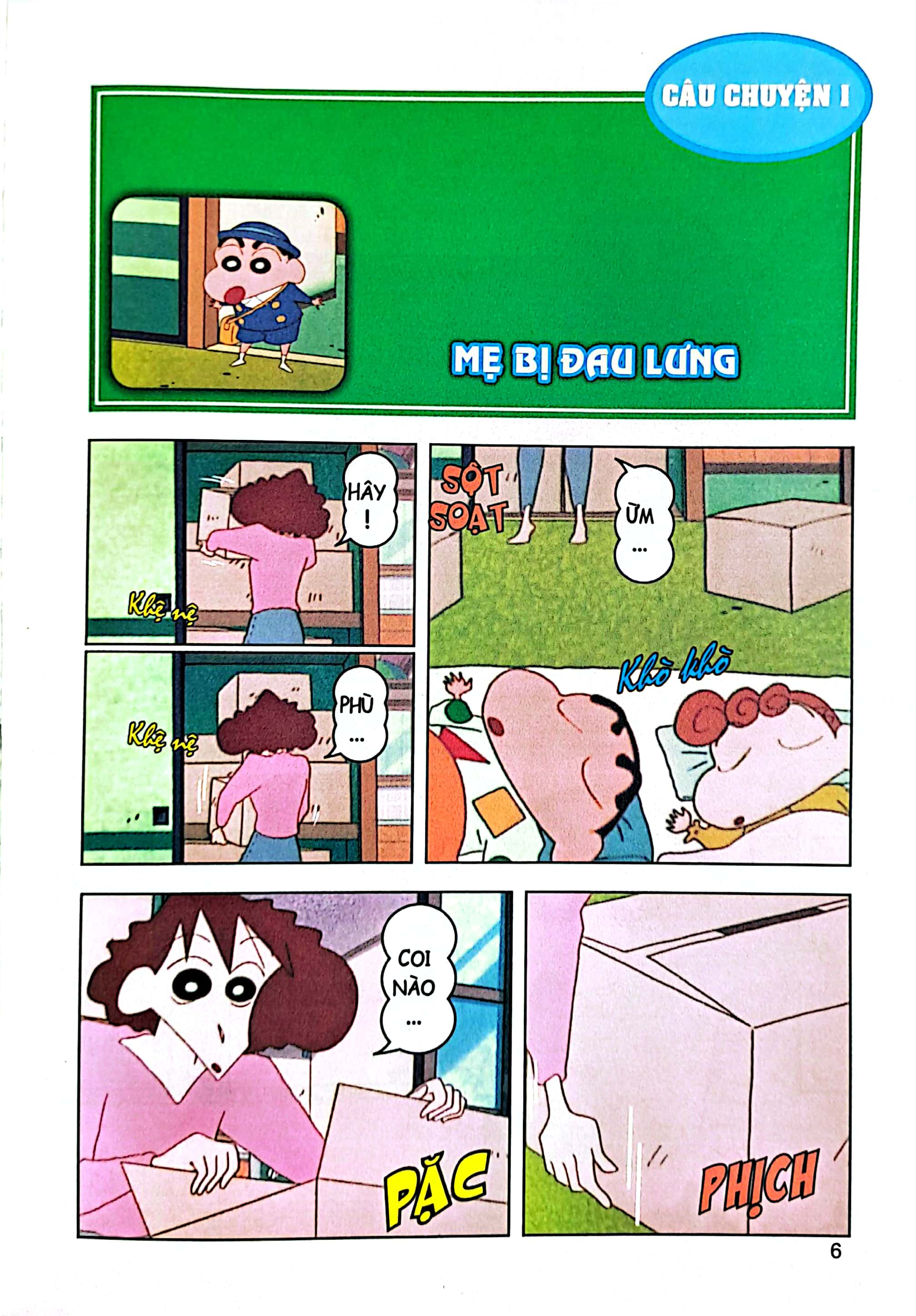 bộ shin - cậu bé bút chì - phiên bản hoạt hình màu - tập 48 - vui lên nào bố ơi! (tái bản 2023) - Ảnh 5