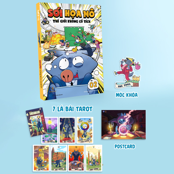 Bộ Sói Hoạ Nô - Tập 2 - Thế Giới Không Cổ Tích - Bản Đặc Biệt - Tặng Kèm 7 Thẻ Bài Tarot + 1 Móc Khóa The Fool + 1 Postcard