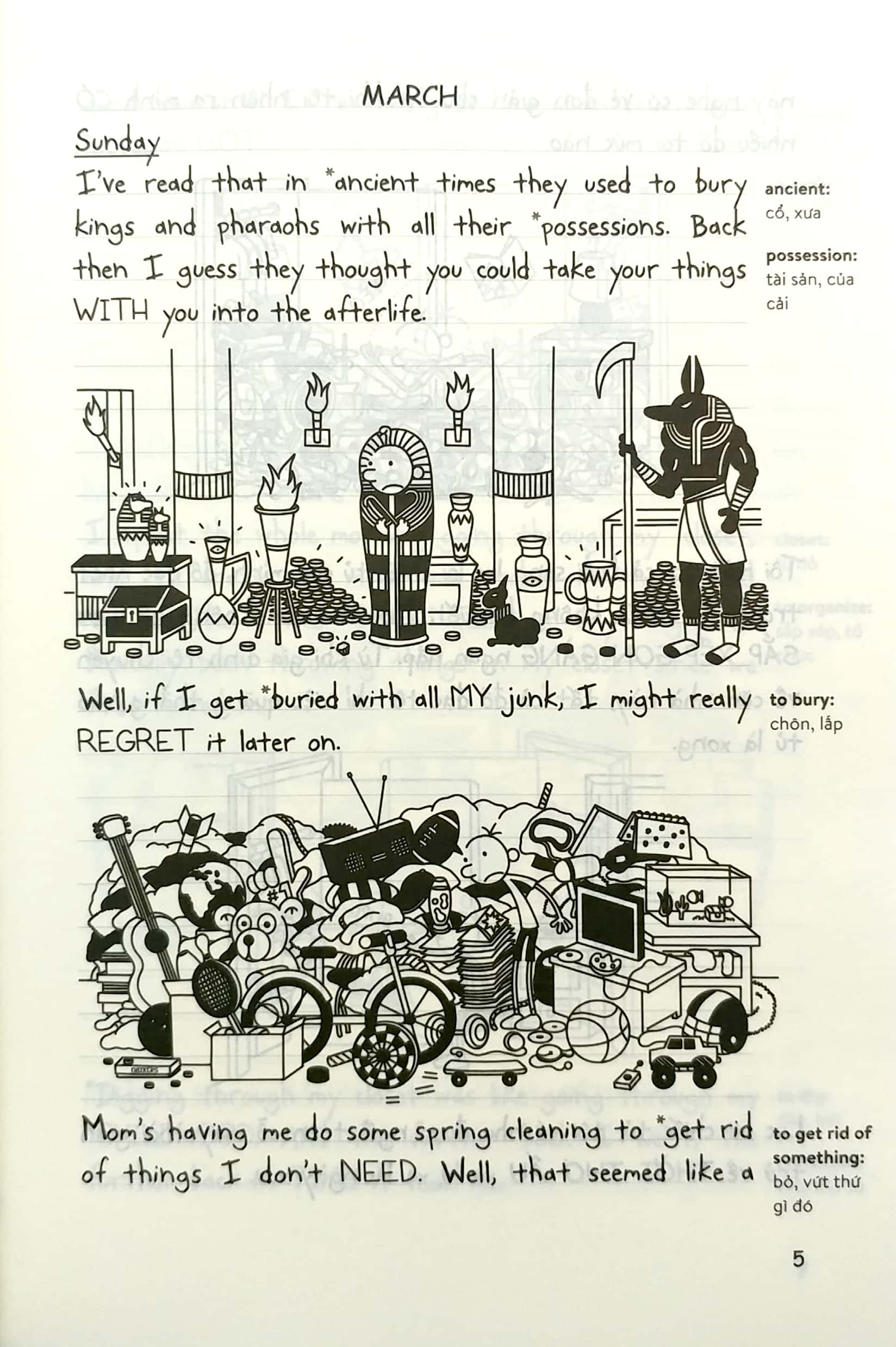 bộ song ngữ việt - anh - diary of a wimpy kid - nhật ký chú bé nhút nhát - tập 14: của thiên trả địa - wrecking ball - Ảnh 4