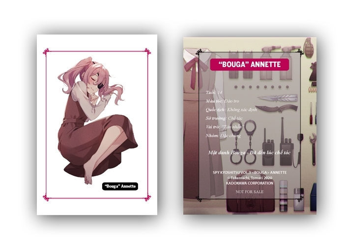bộ spy room - lớp học điệp viên - tập 3: bouga annette - bản đặc biệt 1 - tặng kèm bookmark + bộ postcard metalize + thẻ nhân vật - Ảnh 4