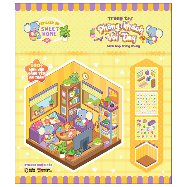 Bộ Sticker 3D Sweet Home - Trang Trí Góc Học Tập Sáng Tạo Cùng Gấu Trúc Bao Bao - Ảnh 12