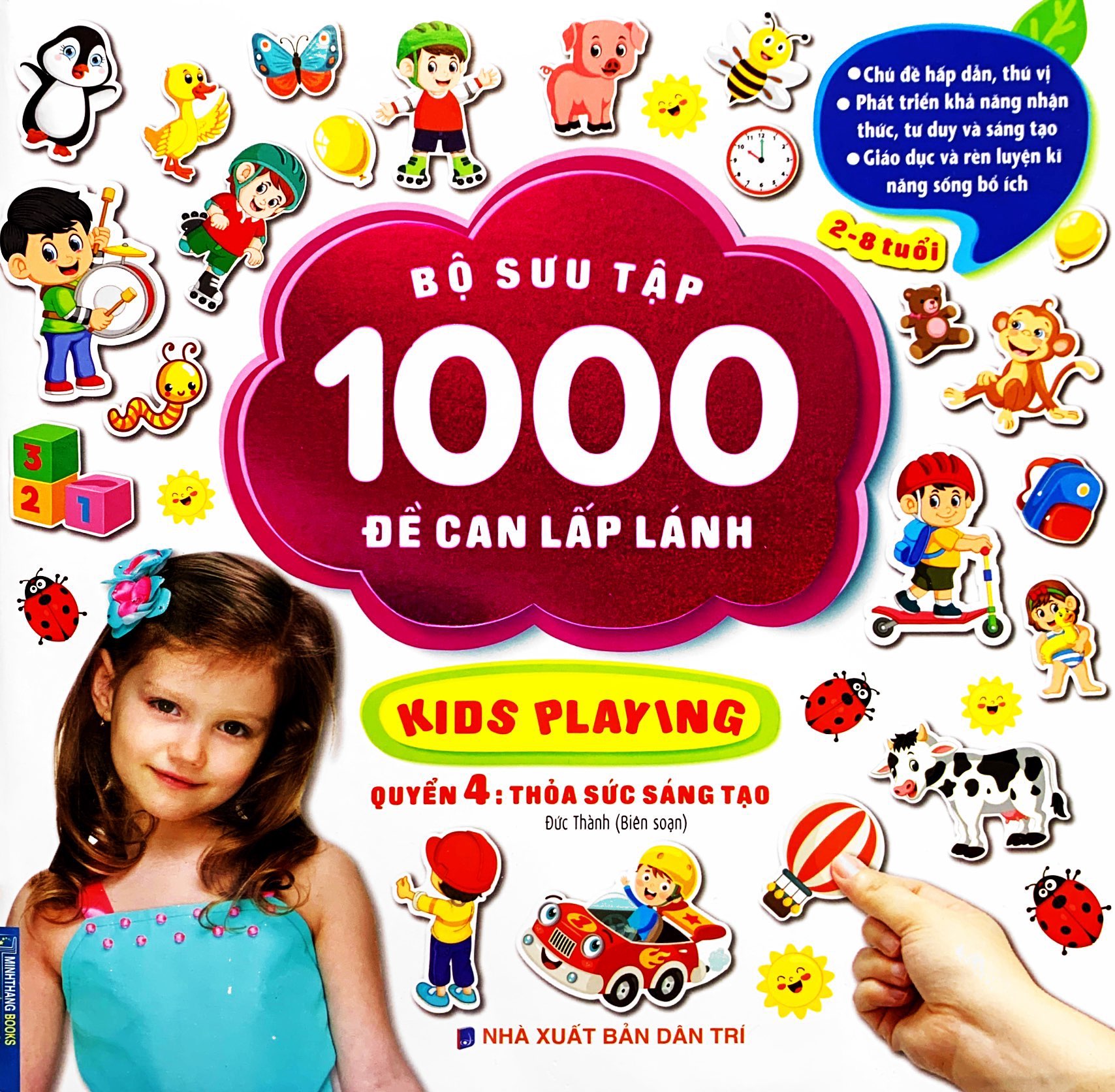 bộ sưu tập 1000 đề can lấp lánh kids playing - quyển 4: thỏa sức sáng tạo - Ảnh 2