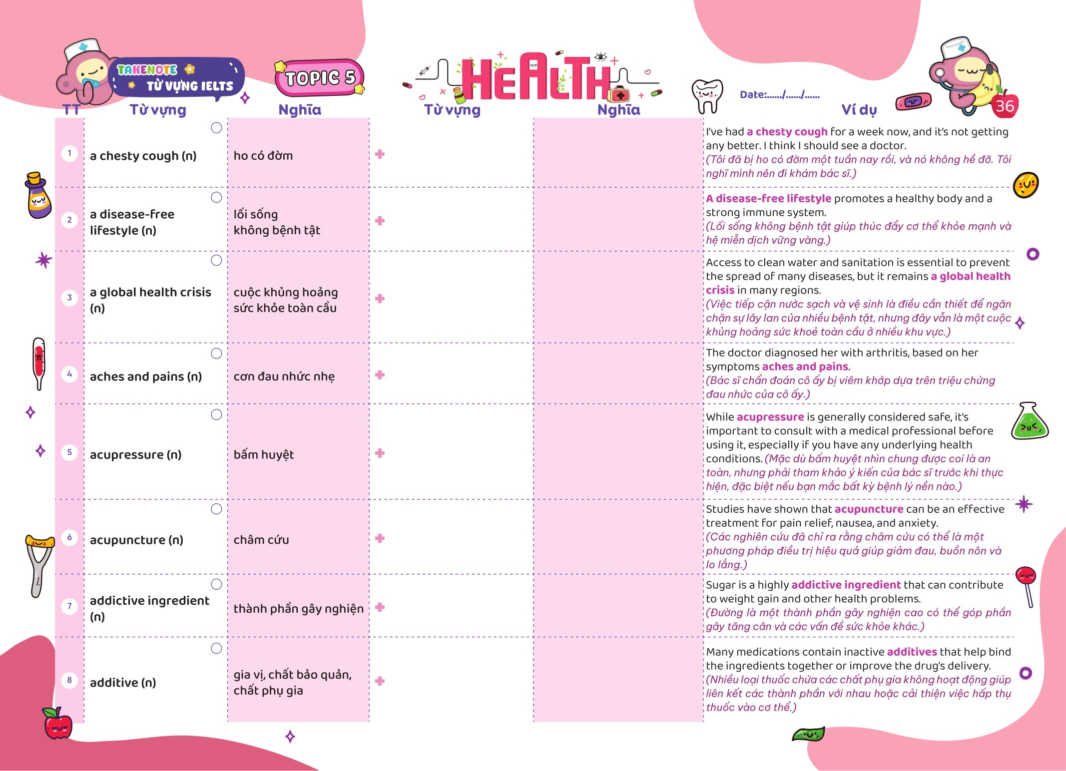 Bộ
Take Note - Từ Vựng IELTS - Cung Cấp 1500 Từ Vựng Band 7.5 Theo Chủ Đề - Ảnh 10