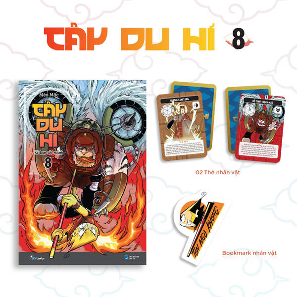 Bộ
						
										
										Tây Du Hí - Tập 8 - Kẻ Ban Sức Mạnh - Tặng Kèm 2 Thẻ Nhân Vật + 1 Bookmark Nhân Vật