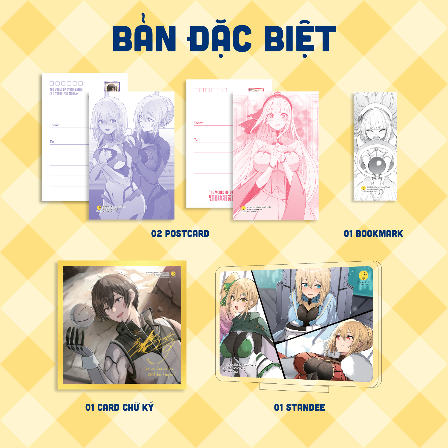 Bộ Thế Giới Otome Game Thật Khắc Nghiệt Với Nhân Vật Quần Chúng - Tập 13 - Bản Đặc Biệt - Tặng Kèm 1 Bookmark + 2 Posrcard + 1 Card Cán Màng Kim Tuyến Lụa Tơ Tằm + 1 Standee - Ảnh 3