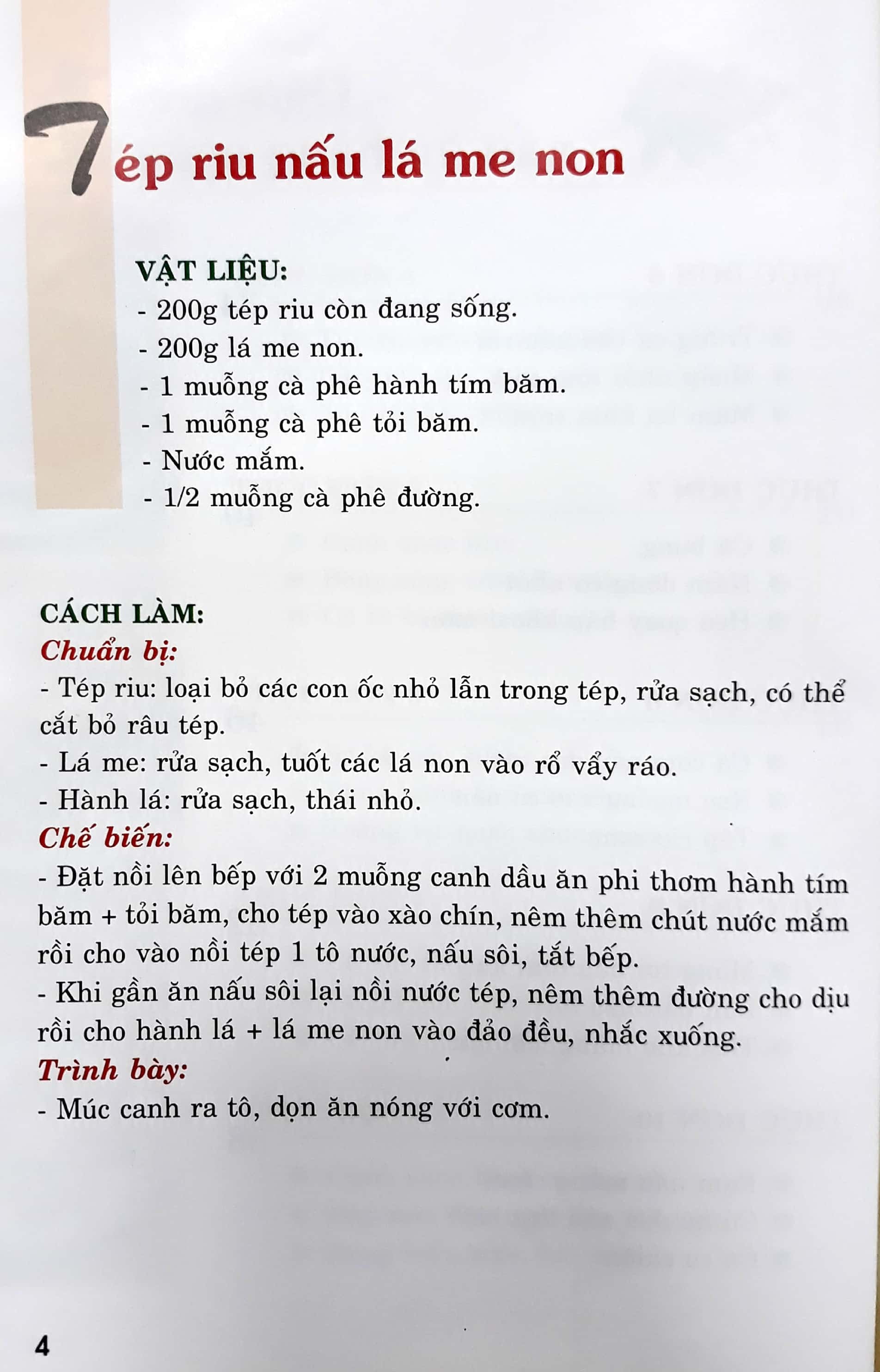bộ thực đơn món ăn hàng ngày - tập 1 - Ảnh 3