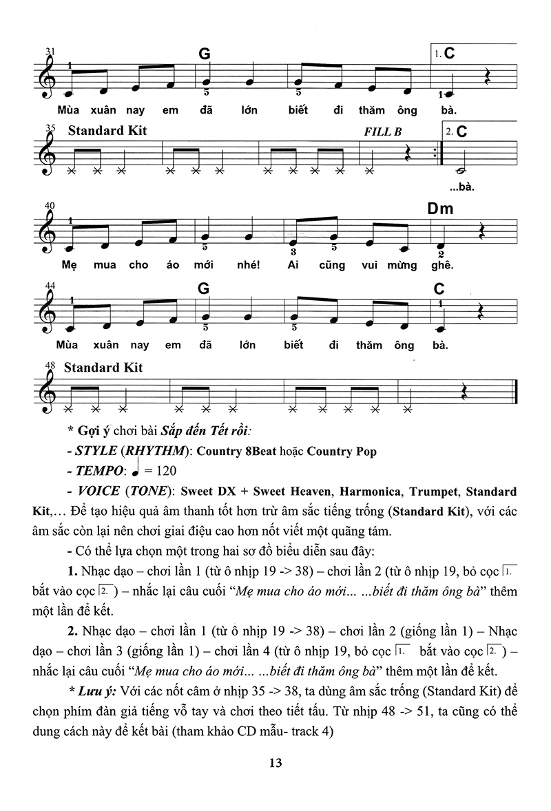 bộ thực hành biểu diễn organ cho thiếu nhi – tập 4 - Ảnh 13