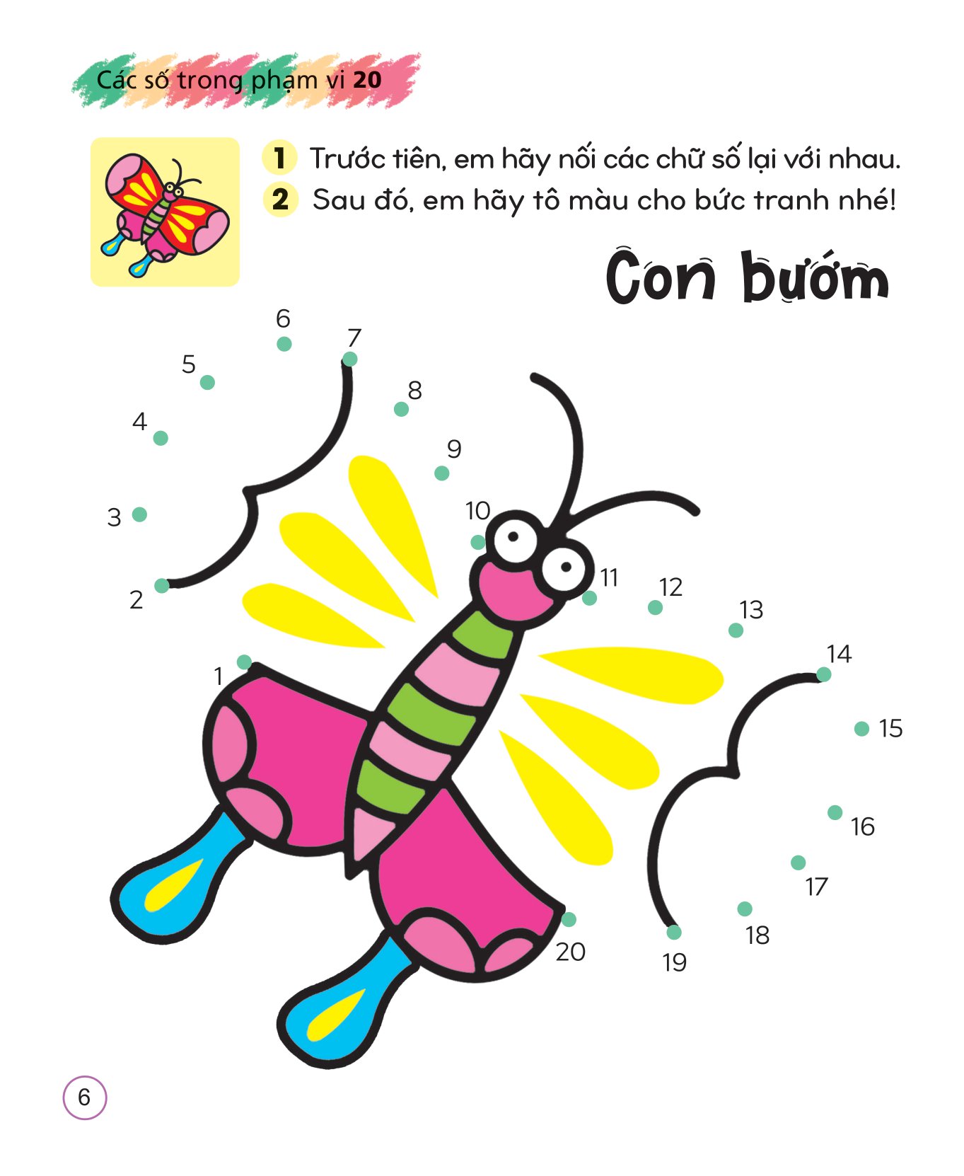 Bộ Tô Màu Sáng Tạo Giúp Bé Làm Quen Với Chữ Cái Và Con Số - Các Số Trong Phạm Vi 20 - Ảnh 7