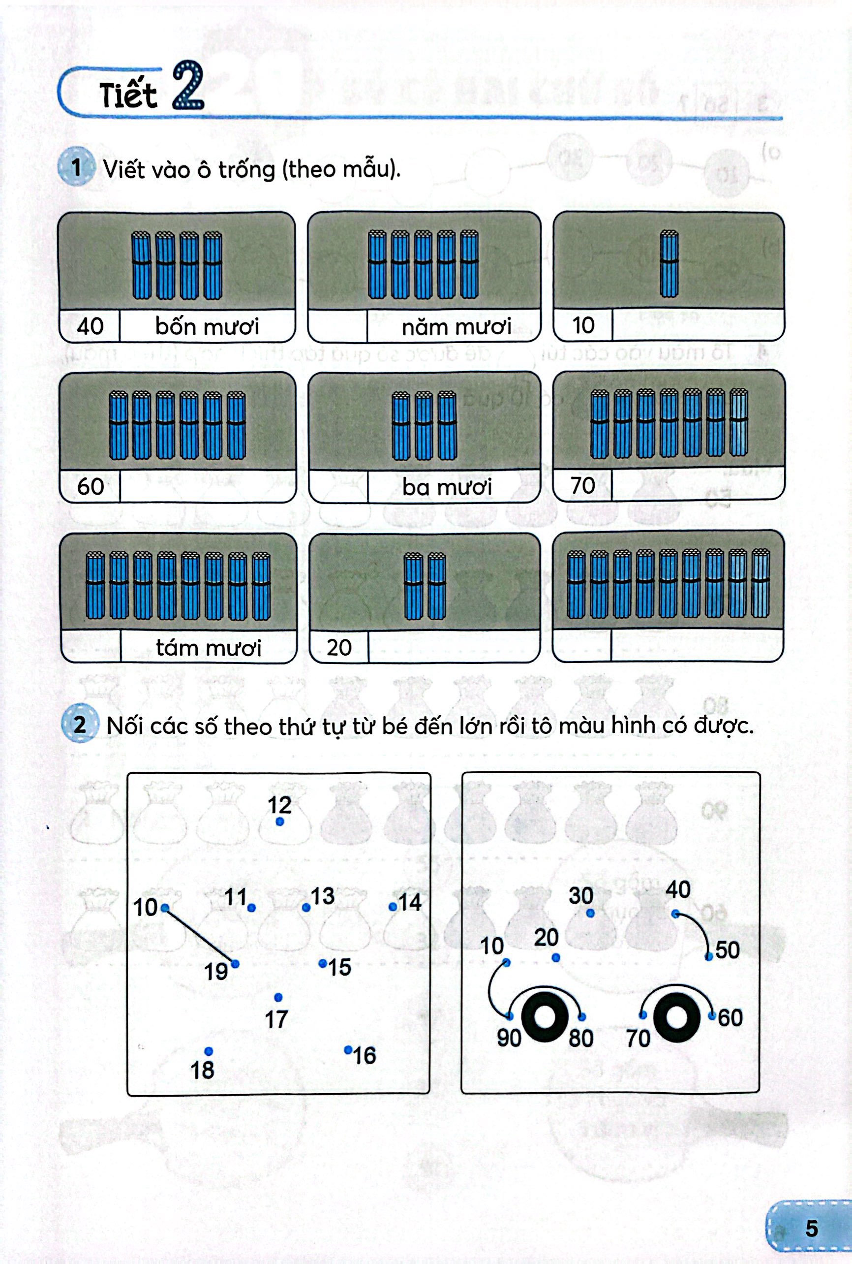 Bộ Toán 1 - Tập 2 (Kết Nối) (Dành Cho Buổi Học Thứ Hai) - Ảnh 6
