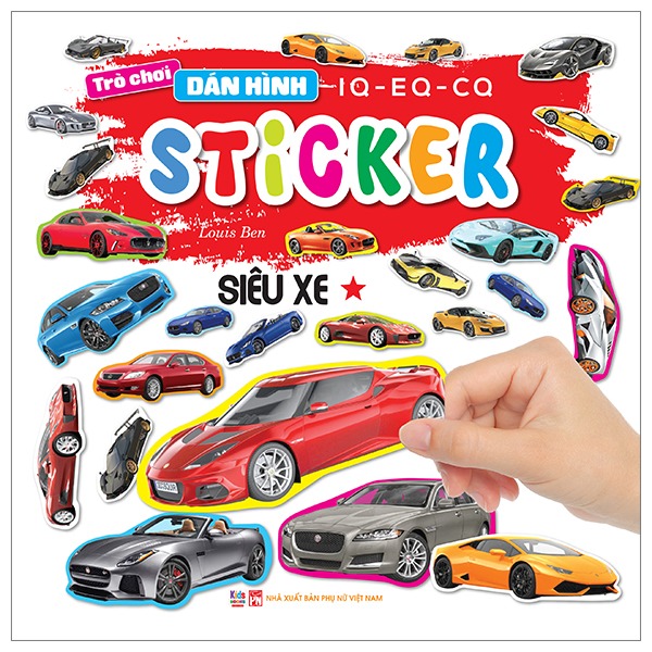 Bộ Trò Chơi Dán Hình IQ-EQ-CQ - Sticker - Xe Thông Dụng - Tập 2