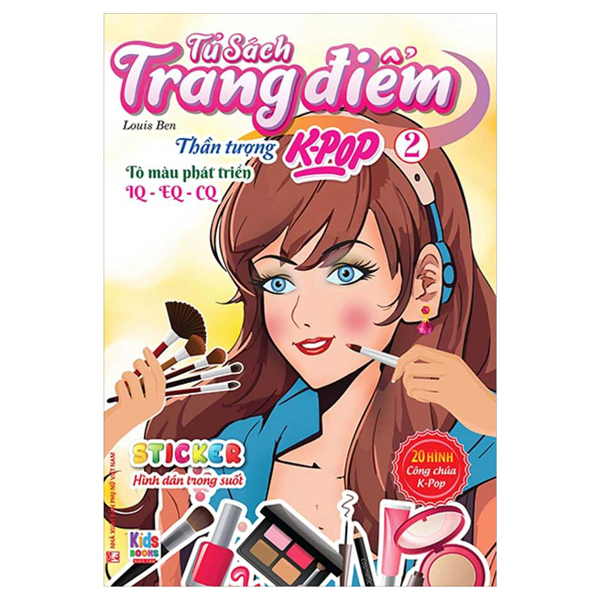 Bộ Tủ Sách Trang Điểm - Thần Tượng K-Pop - Tập 2 - Sticker Hình Dán Trong Suốt