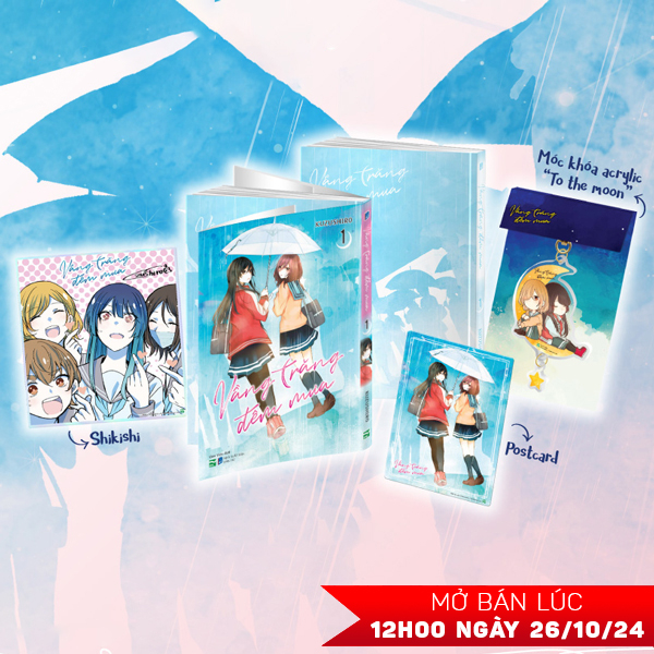 Bộ Vầng Trăng Đêm Mưa - Tập 1 - Bản Sưu Tầm - Tặng Kèm Postcard + Shikishi + Móc Khóa