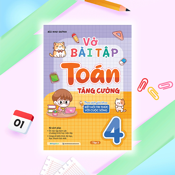 Bộ Vở Bài Tập Toán Tăng Cường Lớp 4 - Tập 2 (Theo Sách Giáo Khoa Kết Nối Tri Thức Với Cuộc Sống)