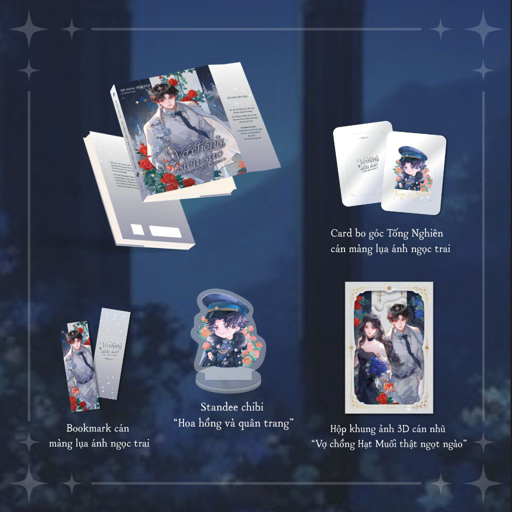 Bộ Vợ Chồng Siêu Sao Thật Ngọt Ngào - Tập 2 - Bản Đặc Biệt - Tặng Kèm Bookmark Cán Màng Lụa Ánh Ngọc Trai + Postcard Cán Màng Lụa Ánh Ngọc Trai + Standee + Hộp Khung Ảnh - Ảnh 2