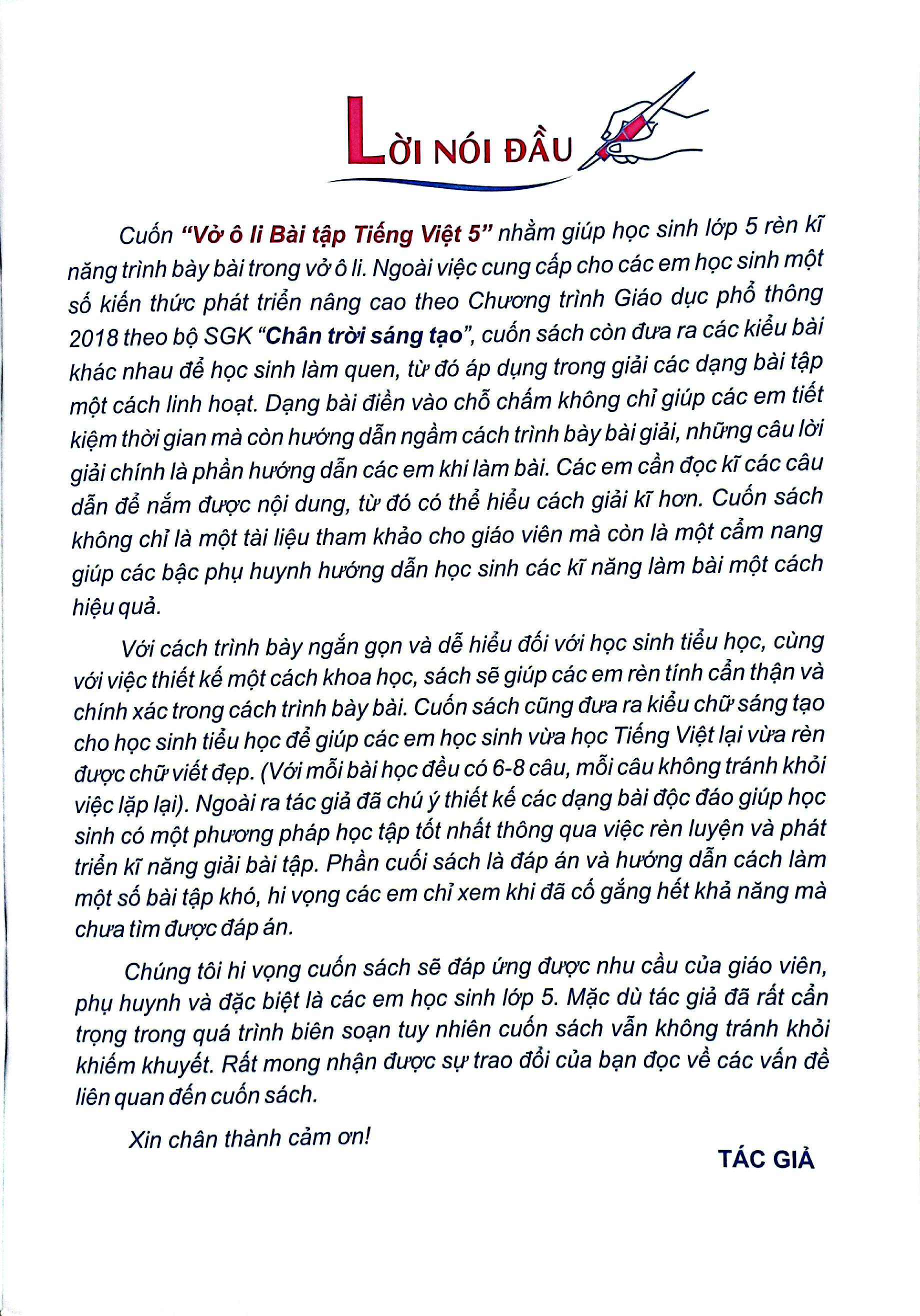 Bo
Vo O Li Bai Tap Tieng Viet Lop 5 - Tap 1 (Chan Troi) - Ảnh 3