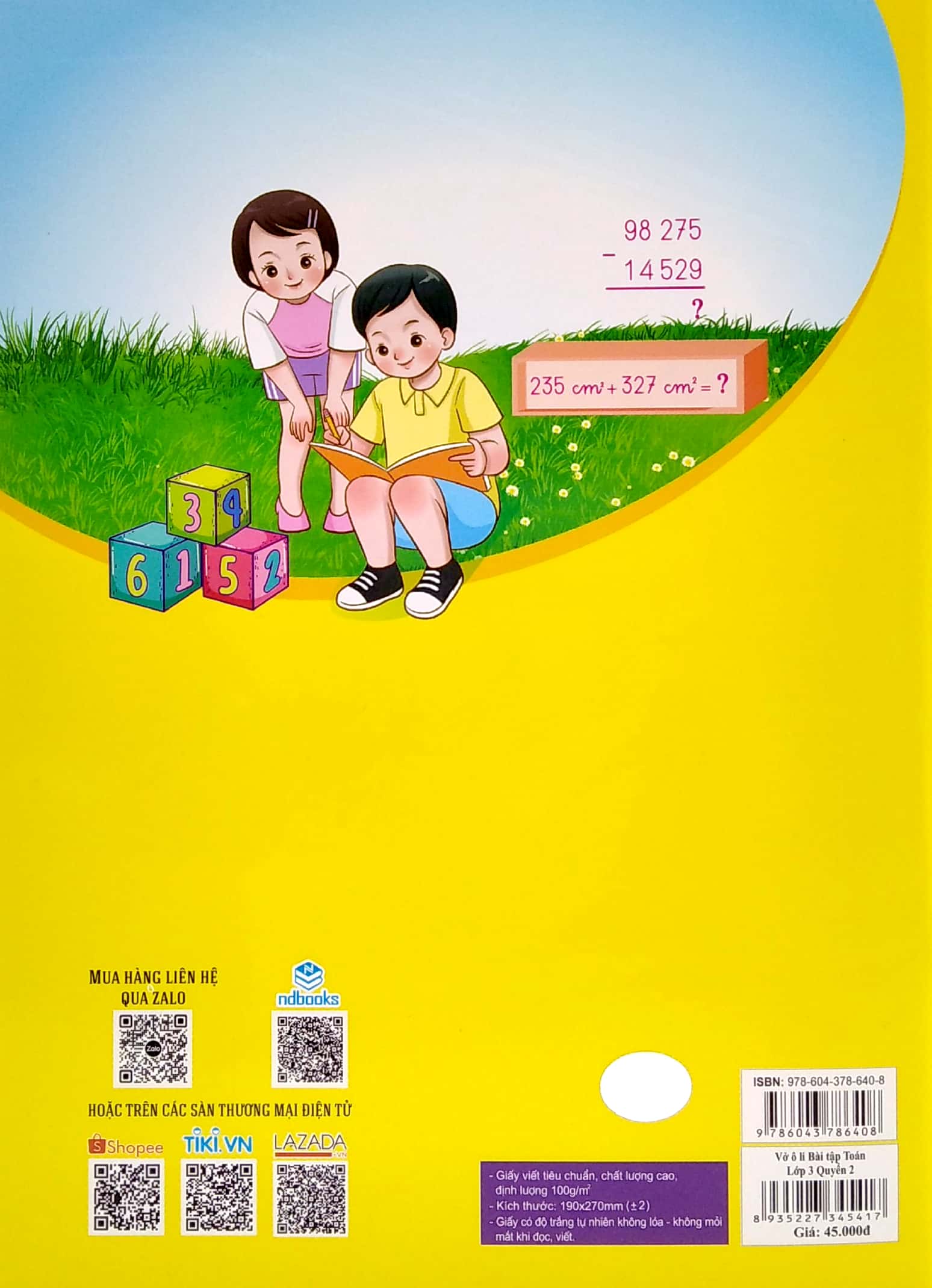 Bo
						
										
										Vo O Li Bai Tap Toan Lop 3 - Quyen 2 (Bien Soan Theo Chuong Trinh Giao Duc Pho Thong Moi) - Ảnh 7