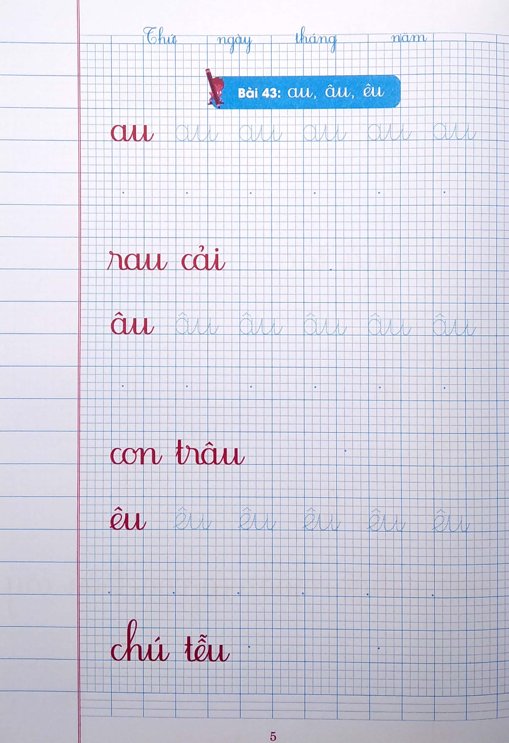 bộ vở ô li có chữ viết mẫu 1 - quyển 2 (theo kết nối tri thức với cuộc sống) - Ảnh 5