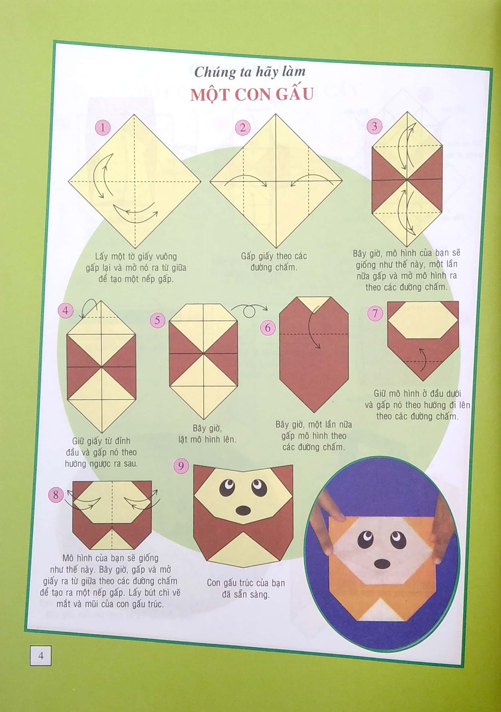 bộ vui cùng xếp giấy origami - tập 8 - Ảnh 5