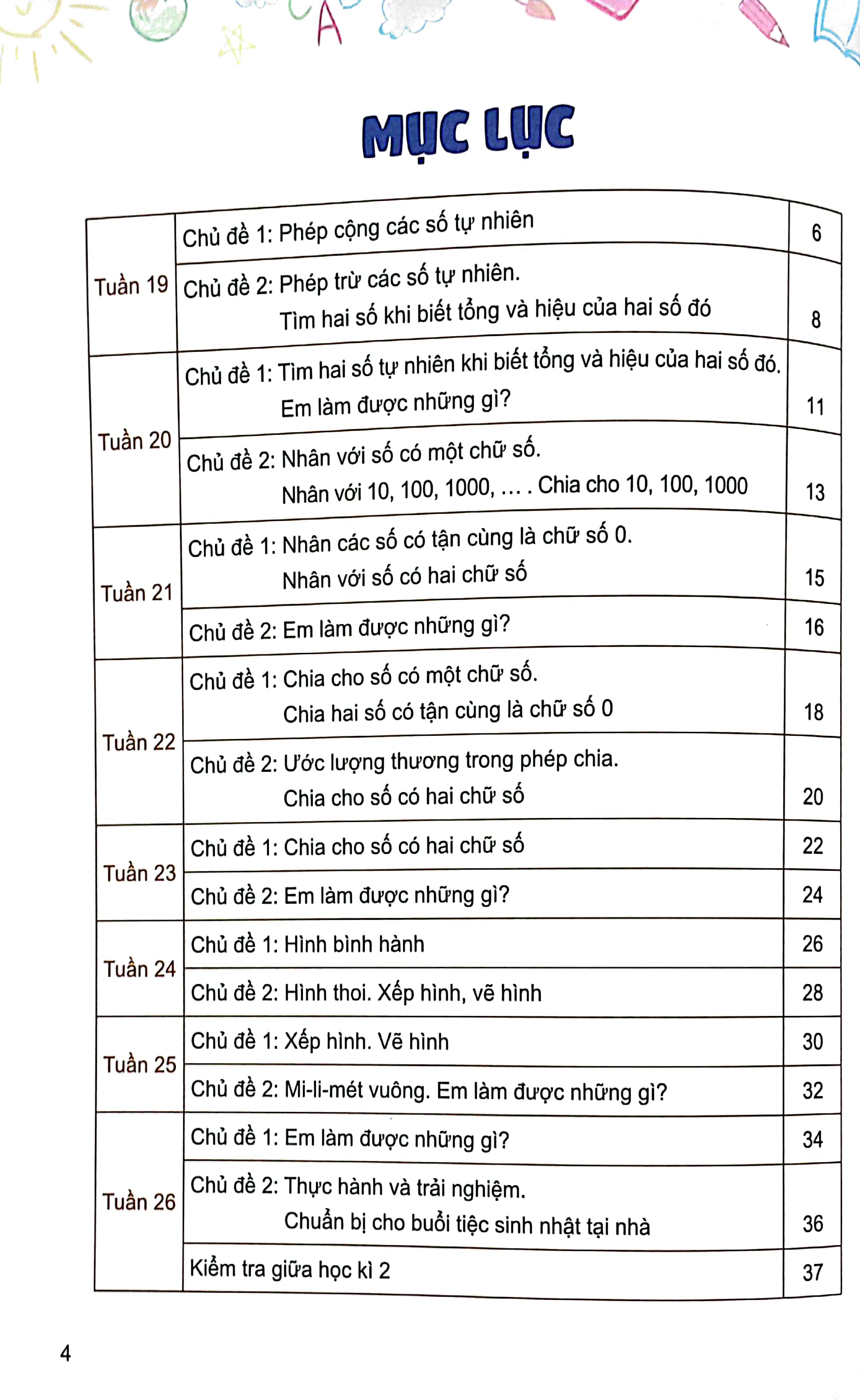 Bộ
Vui Học Toán 4 - Tập Hai (Dành Cho Buổi Học Thứ Hai) - Bộ Sách Chân Trời Sáng Tạo - Ảnh 3