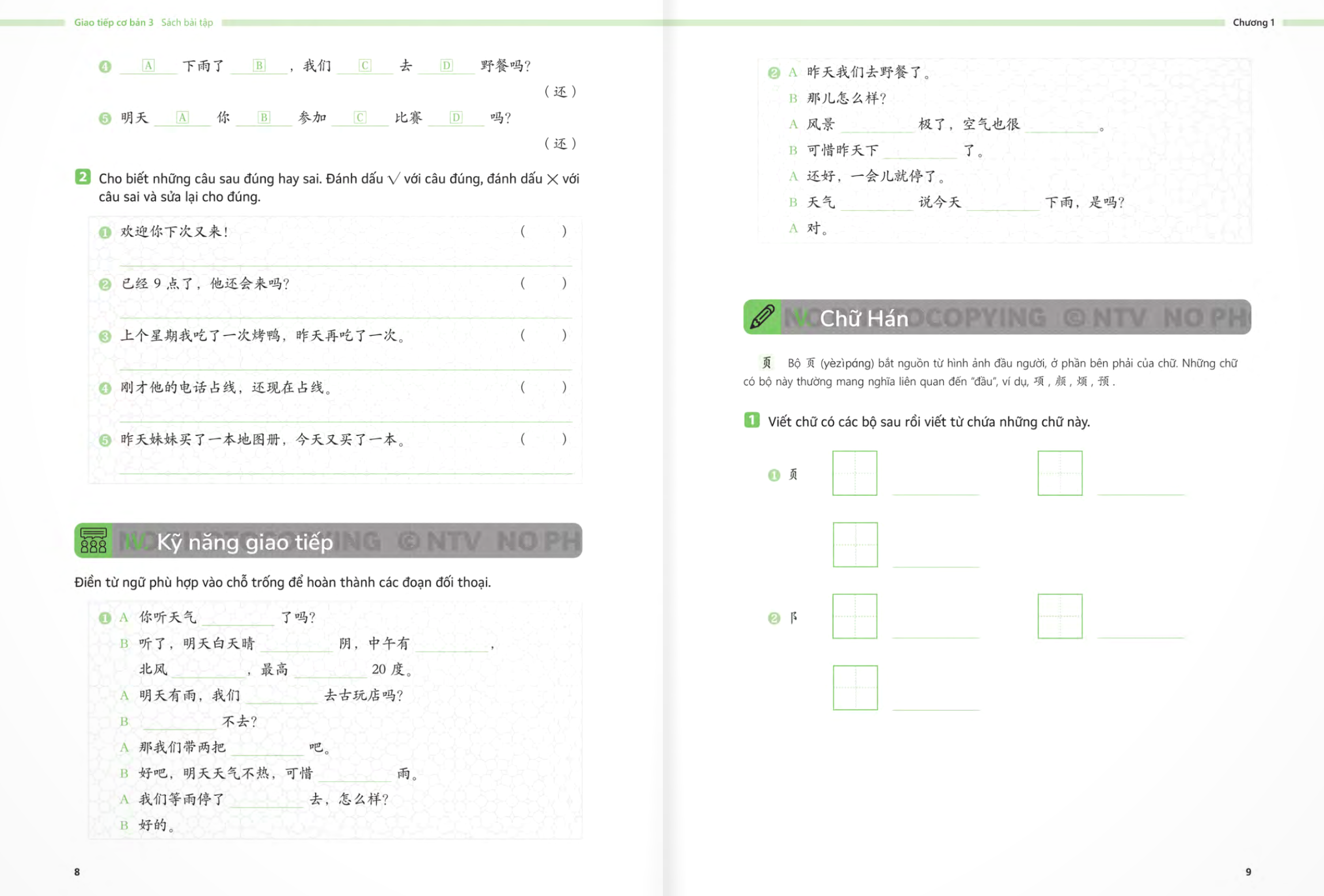Bo
生存交际 - Giao Tiep Co Ban - Sach Bai Tap - Tap 3 - Ảnh 6