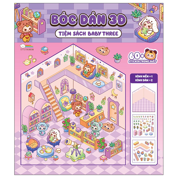 Bóc Dán 3D - Tiệm Sách Baby Three (Tái Bản 2025)