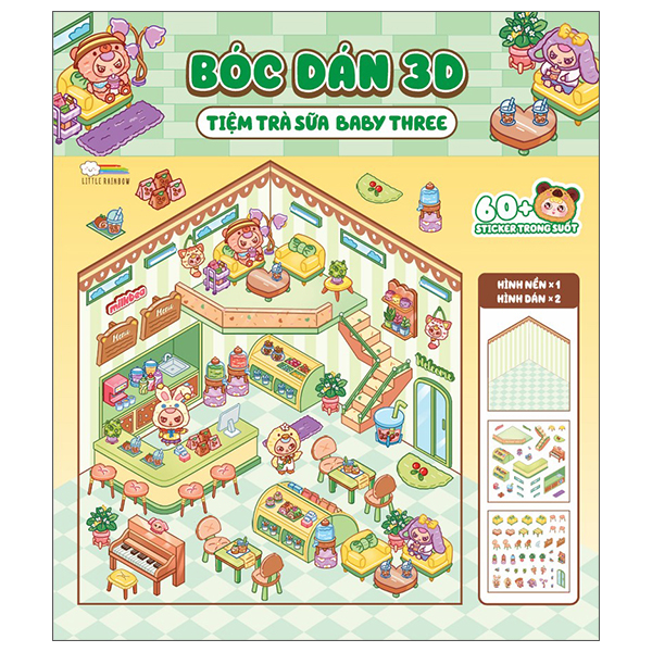 Bóc Dán 3D - Tiệm Trà Sữa Baby Three (Tái Bản 2025)