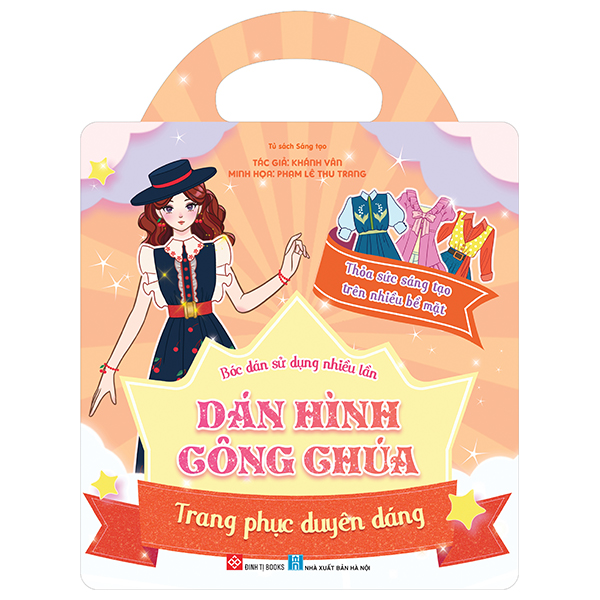 Bóc Dán Sử Dụng Nhiều Lần - Dán Hình Công Chúa - Trang Phục Duyên Dáng