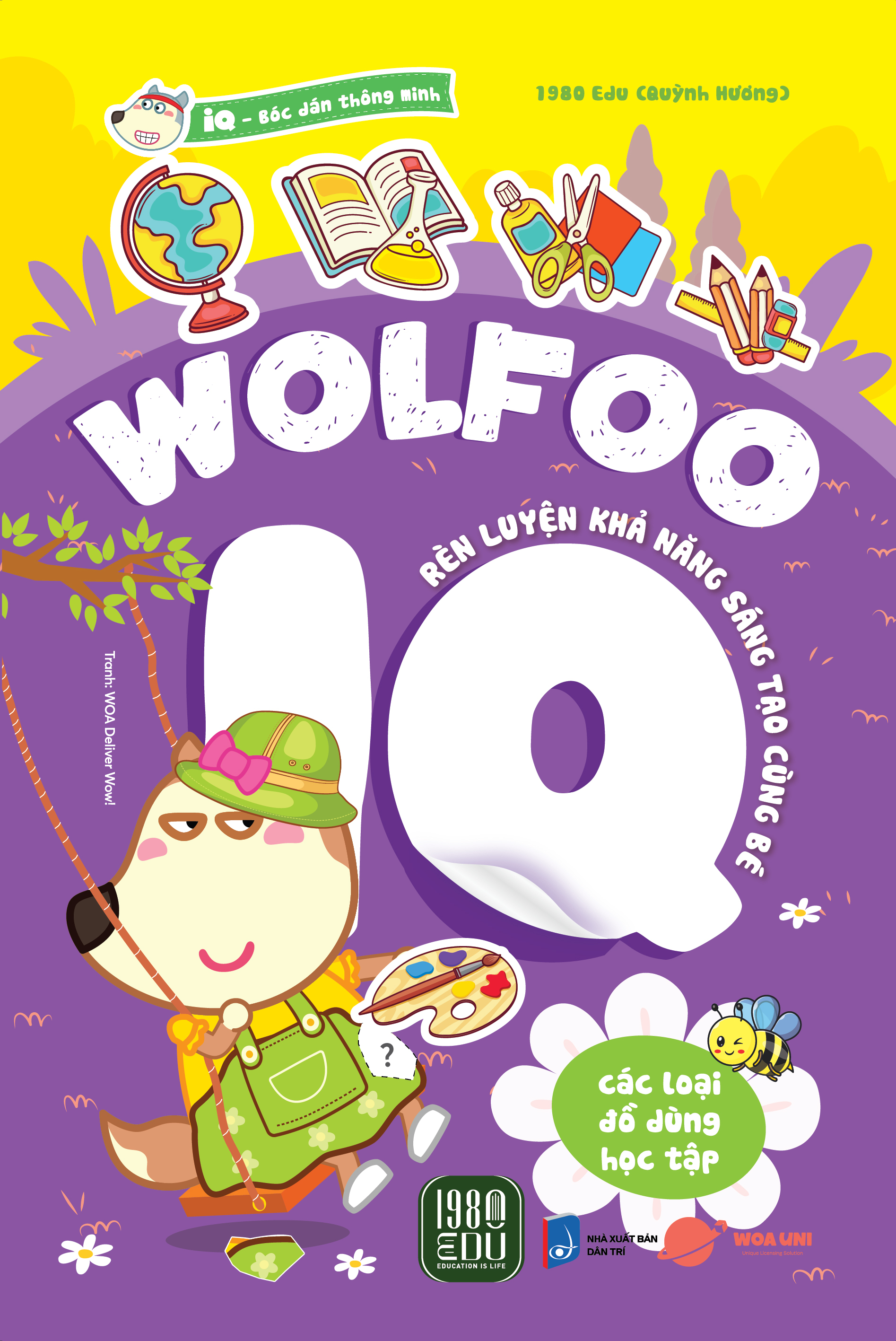 bóc dán thông minh - wolfoo iq rèn luyện khả năng sáng tạo cùng bé - các loại đồ dùng học tập - Ảnh 2