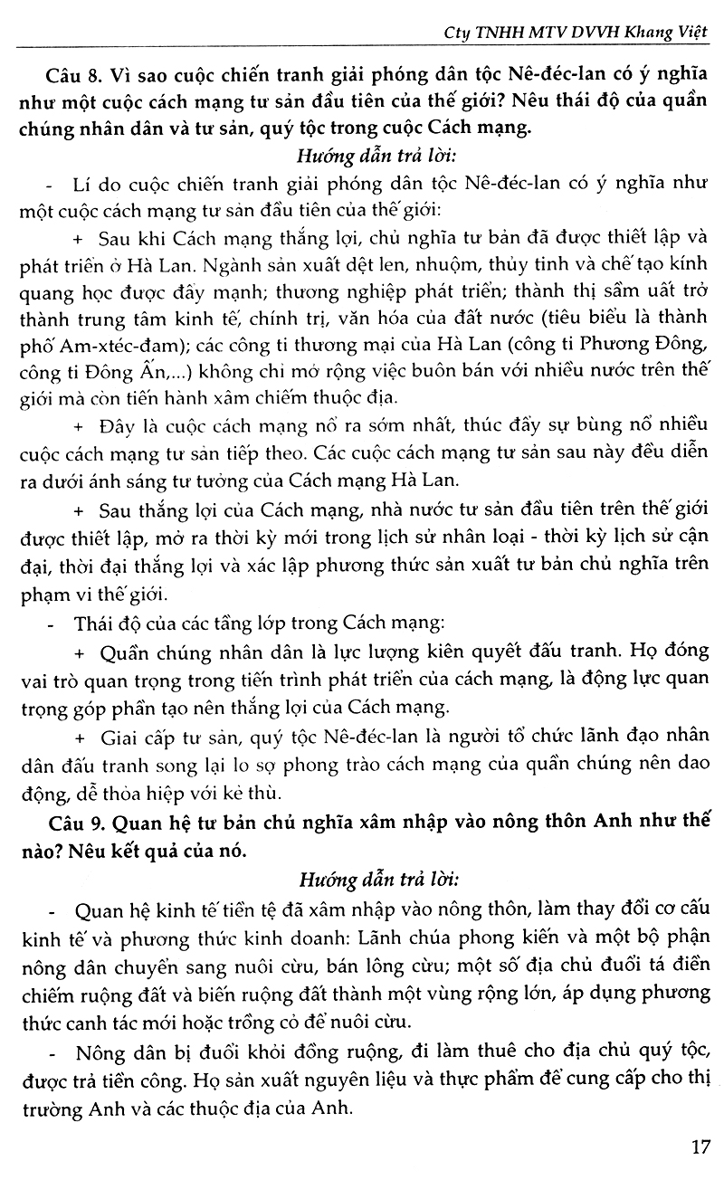 bồi dưỡng học sinh giỏi lịch sử 8 (2017) - Ảnh 18