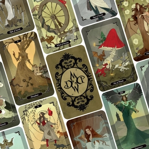 boxset dark wood tarot việt hóa (bộ bài + sách hướng dẫn) - Ảnh 9