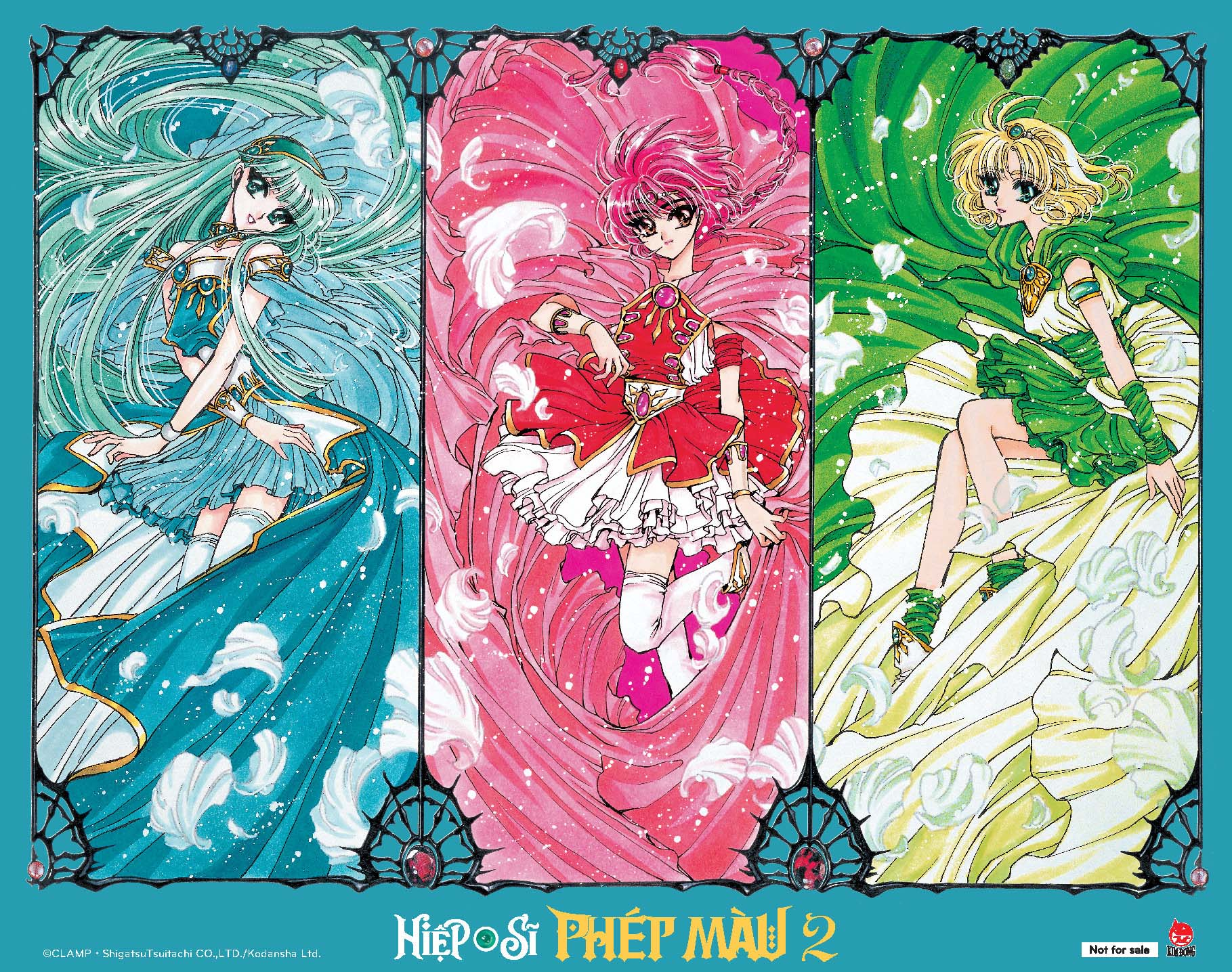 boxset hiệp sĩ phép màu - magic knight rayearth (bộ 3 cuốn) - phần ii - tặng kèm 01 postcard ivory - Ảnh 3