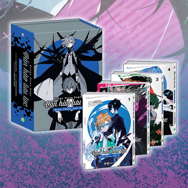 Boxset Manga Văn Hào Lưu Lạc - Dazai, Chuya, Tuổi 15 (Hộp 4 Tập)